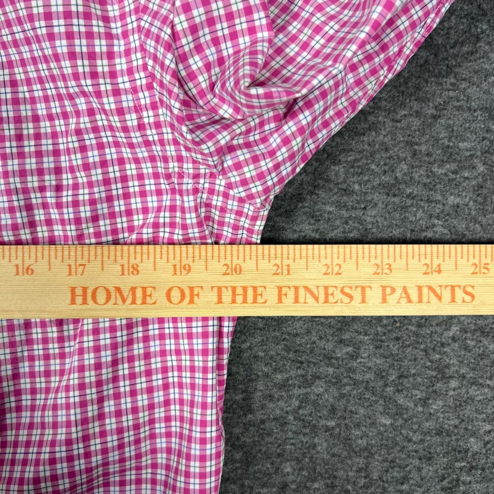 Ralph Lauren Button Down Shirt Mens Medium Pink Gingham Check Long Sleeve Preppy - Picture 6 of 9